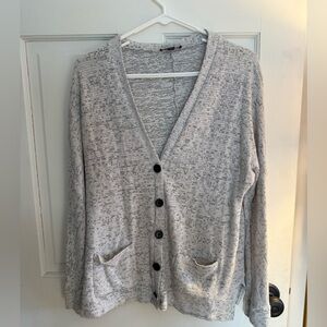 American Eagle Outfitters Light Gray Cardigan